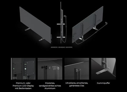 AENO GH4S panel calefactor infrarrojo inteligente WIFI - 700 vatios