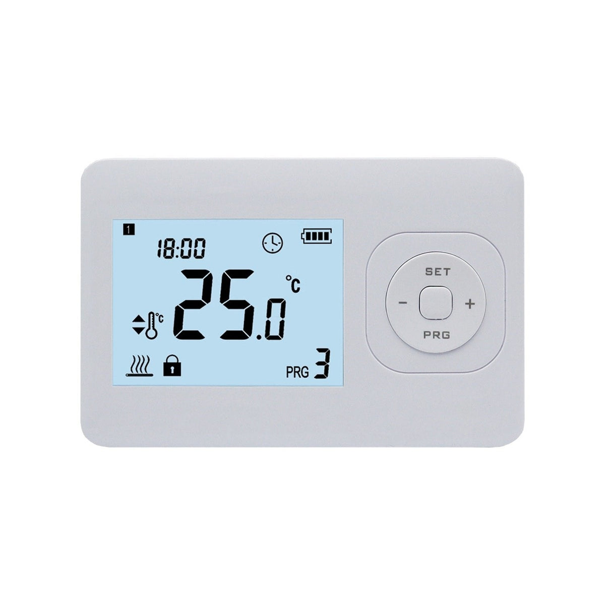 Termostato orario per caldaia CV - Digitale - Accensione/Spegnimento - Bianco