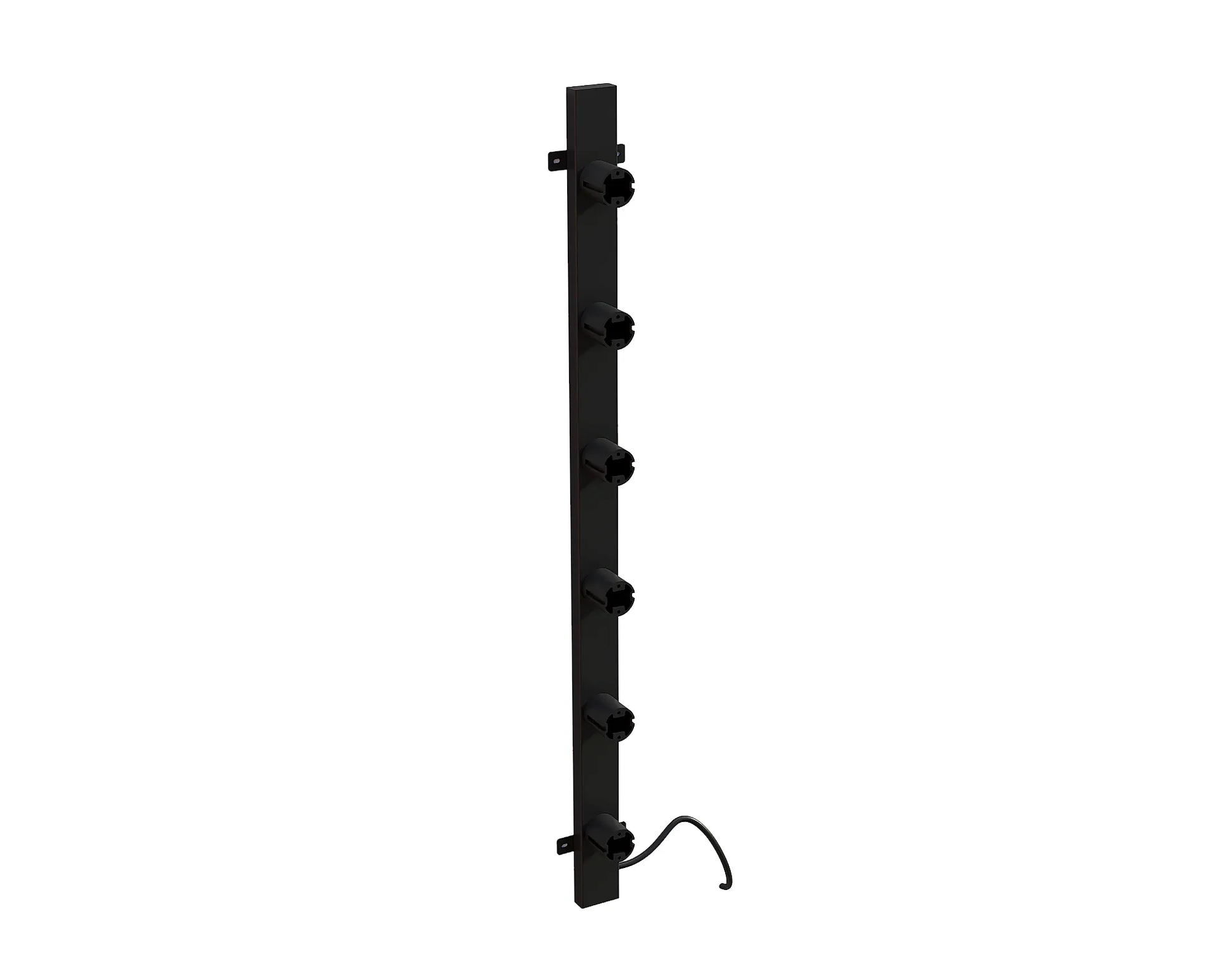 Radiador toallero eléctrico negro con termostato L-SR0005-B