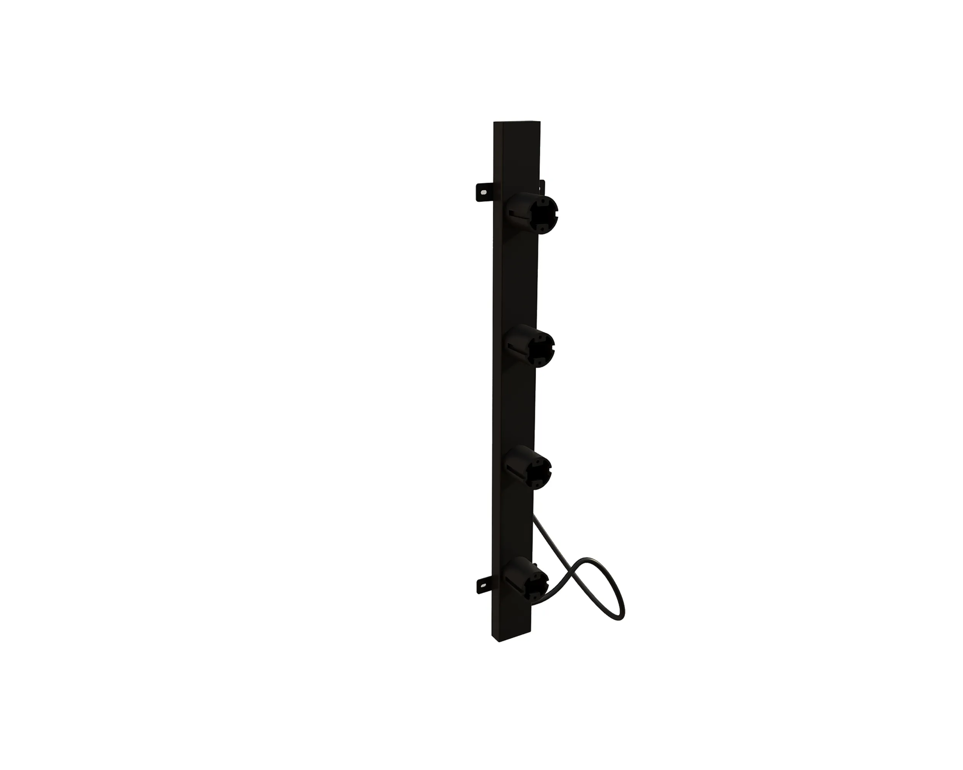 Radiador toallero eléctrico negro con termostato L-SR0003-B