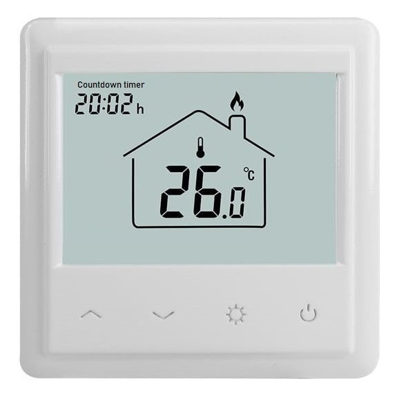 Timer e termostato integrati - conto alla rovescia