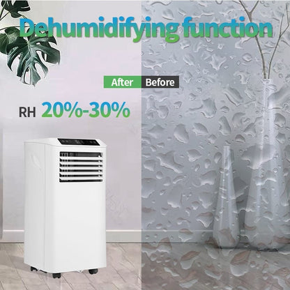 Aire acondicionado móvil Wifi deshumidificar y ventilar con junta de ventana y purificador de aire 9000btu