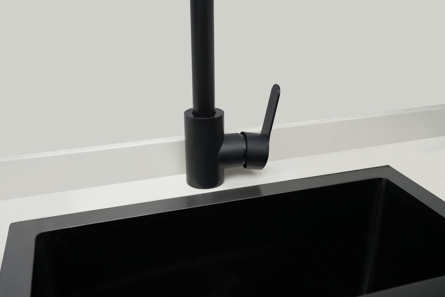 Nurion Fregadero Metal Negro 44,5 x 34,5- Fregadero Cocina - Fregaderos Cocina - Fregadero Cocina - sin agujero para grifo acero inoxidable