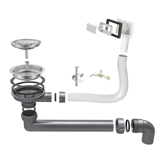 Fregadero Nurion Acero Inoxidable 16,5 x 38,5 - Fregadero Cocina - Fregaderos Cocina - Fregadero Cocina - sin agujero para grifo acero inoxidable