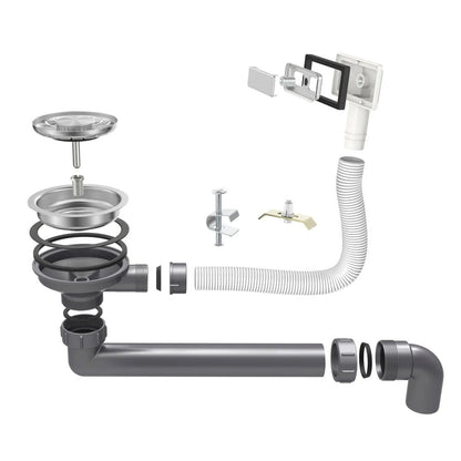 Fregadero Nurion Acero Inoxidable 28,5 x 34,5- Fregadero Cocina - Fregaderos Cocina - Fregadero Cocina - sin agujero para grifo