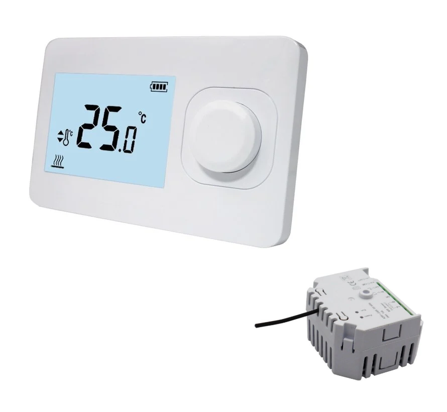 QH Basic easy termostato no programable que incluye minirreceptor empotrable