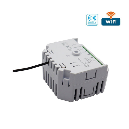 Termostato blanco WiFi QH-Basic con receptor empotrado