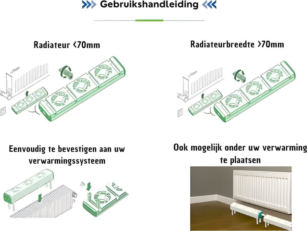 Juego de ventiladores de radiador QH Booster