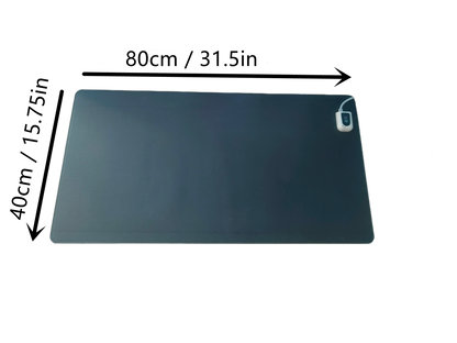 Almohadilla de escritorio infrarroja serie QH-BV negra 40 x 80 cm regulable en potencia