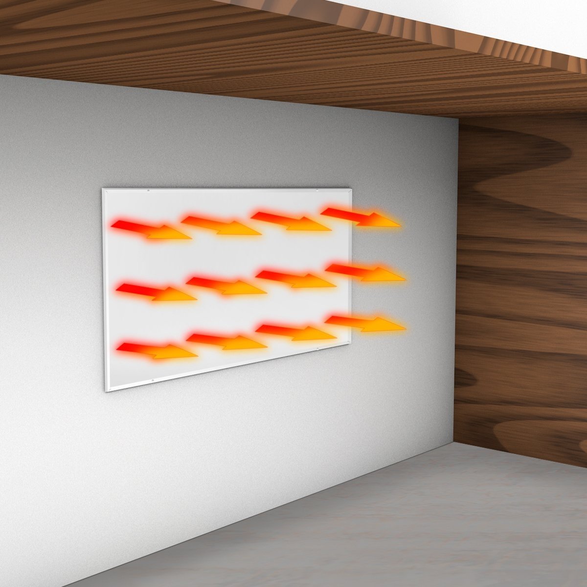 Panel infrarrojo QH-BV Serie atornillado 30 x 60 cm - 135Watt