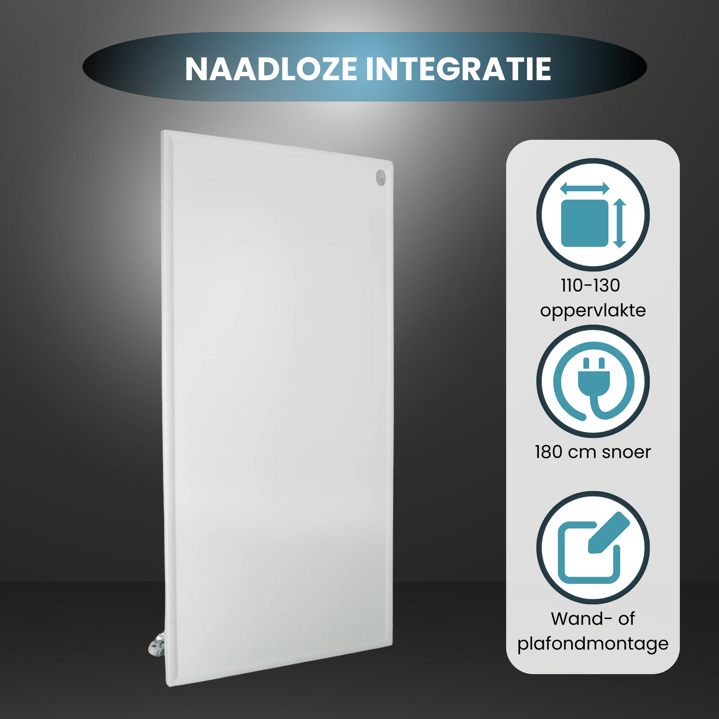 QH-HL Serie Panel Infrarrojo Wifi con Iluminación LED 63 x 108 cm - 700Watt