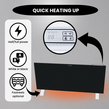 Calefacción de calidad - Eco Slim Wifi negro