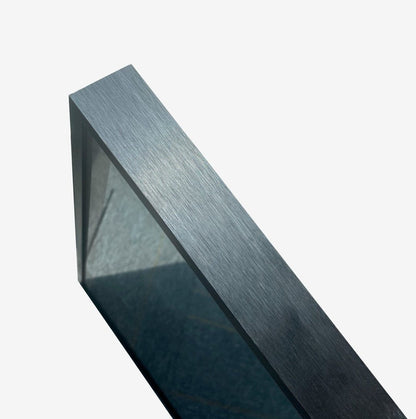 Espejo con marco negro, LED, antivaho 60 x 80 cm