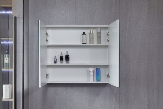 Armario con espejo e iluminación LED 80 (ancho) x 70 cm (alto)