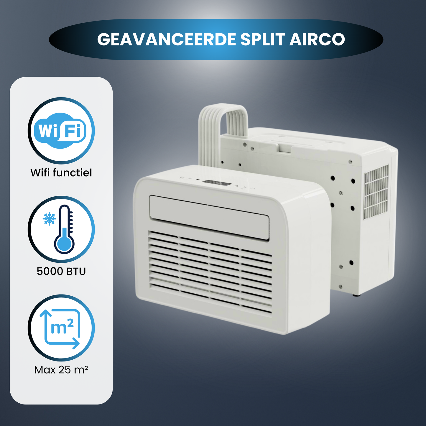 Split aire acondicionado caravana 5000BTU Wifi Calidad de refrigeración - Clase energética A