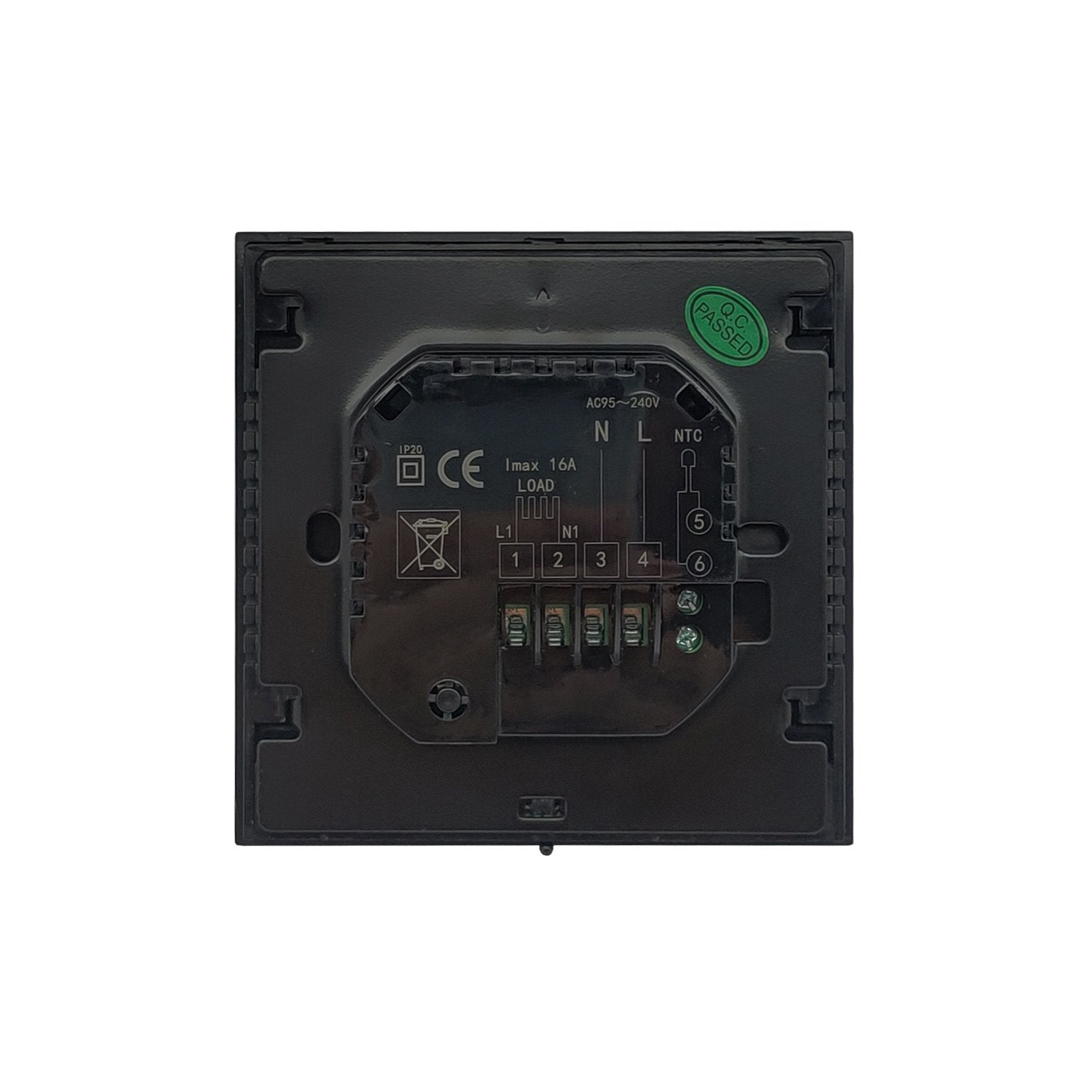 Termostato programable Touch-PRF 78 en blanco o negro