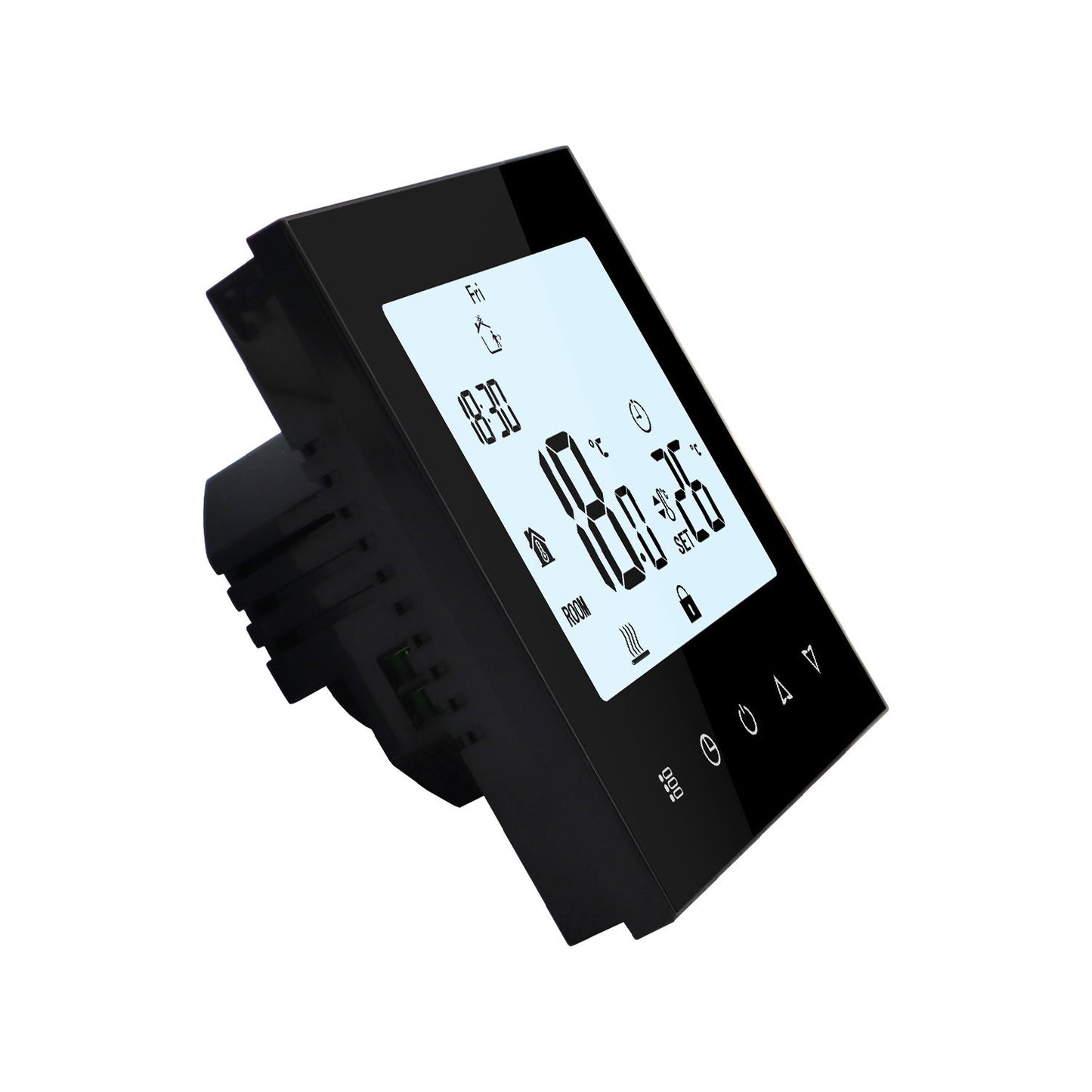Termostato programable Touch-PRF 78 en blanco o negro