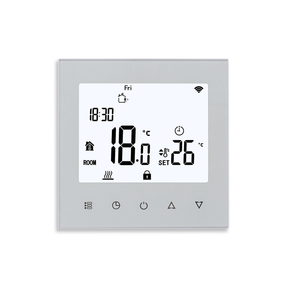 Termostato programmabile Touch-PRF 78 bianco o nero