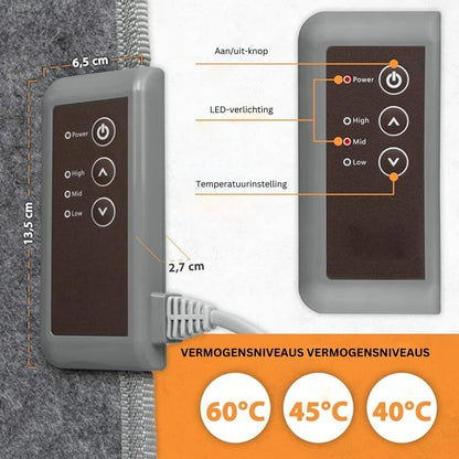 Panel infrarrojo móvil plegable con 3 niveles de calor - 165W