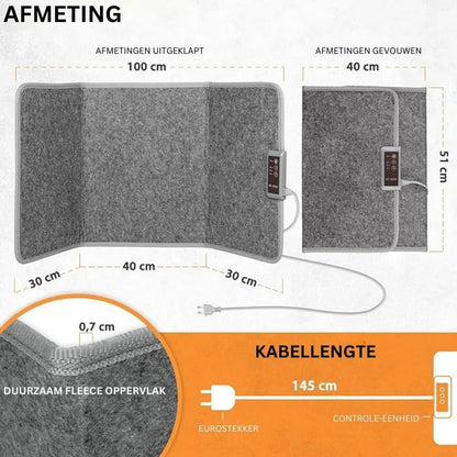 Panel infrarrojo móvil plegable con 3 niveles de calor - 165W