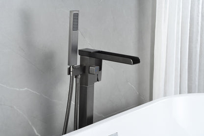 Mezclador independiente para bañera - incluye ducha de mano - Gris
