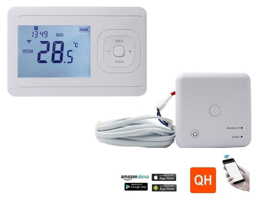 Termostato de calefacción por suelo radiante Wifi V3 con receptor